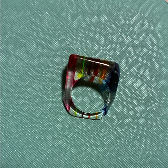 Multicolor Striped Ring - Picture 3 of 3